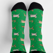 Chaussette Joli Noël Chien Motif Noël Noël Fêtes d'hiver (Haut)