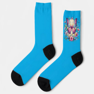 Chaussette Joli papillon coloré