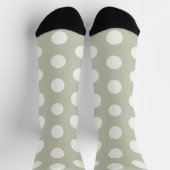 Chaussette Joli pois l Vert et blanc (Haut)