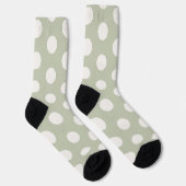 Chaussette Joli pois l Vert et blanc (Droite)