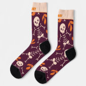 Chaussette Joli squelette d'Halloween (Gauche)