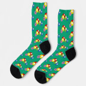 Chaussette jolie chenille colorée (Gauche)