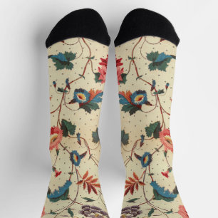 Chaussette Jolie conception textile florale Crew Socks