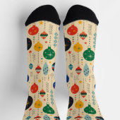 Chaussette Jolie décoration traditionnelle beige (Haut)