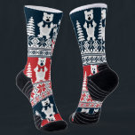 Chaussette Jolie et moderne Christma Snowman Knitted<br><div class="desc">Des créations uniques branchées,  à la mode et moderne,  Christma Snowman tricotent des chaussettes,  des t-shirts,  des sweatshirts,  etc. Embarquez pour cet événement important avec vos proches et vos amis et profitez de l'un de nos modèles chic Holiday Knished Designs pour un Joyeux Noël</div>