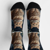 Chaussette Jolie Noël chic vacances hiver verdure (Haut)