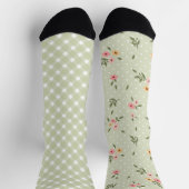 Chaussette Jolies Chaussettes Pastel Green Odd (Haut)