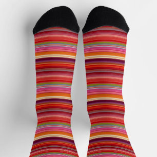 Chaussette Jolies couleurs rayées vintage
