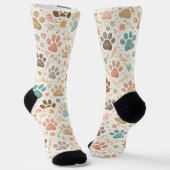 Chaussette Jolies empreintes de pattes (Angulaire)