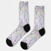 Chaussette Jolies Fleurs Lavande (Gauche)