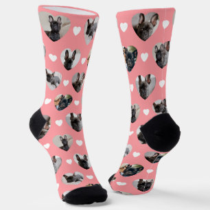 Chaussette Jolies Photos Personnalisées de 6 Animaux de Compa