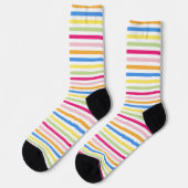 Chaussette Jolies rayures colorées (Gauche)