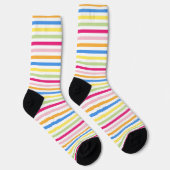 Chaussette Jolies rayures colorées (Droite)