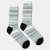 Chaussette Jolies rayures grises aqua (Droite)