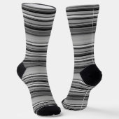 Chaussette Jolies rayures noir gris (Angulaire)