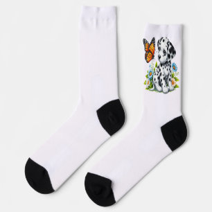 Chaussette Jolis amis Dalmatien/Papillon