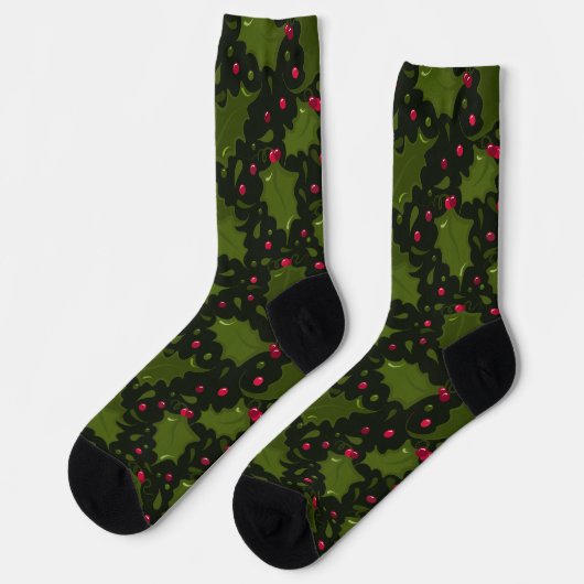Chaussette Jolly Holly et Berries Festive (Gauche)