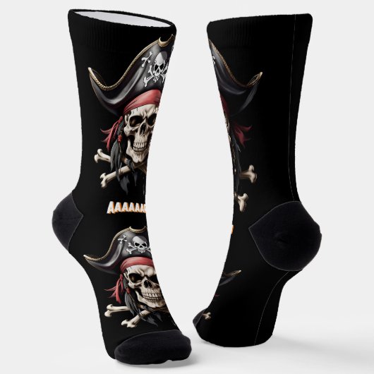 Chaussette Jolly roger d'horreur moderne (Angulaire)