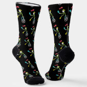 Chaussette Jongleur Stickman en monocycle (Angulaire)