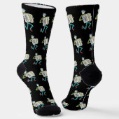 Chaussette Joueur d'accordéon Stickman (Angulaire)