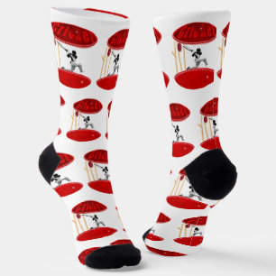 Chaussette Joueur De Cricket Dans Une Balle De Cricket, Chaus