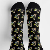 Chaussette Joueur de harpe Stickman (Haut)