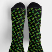 Chaussette Jour de la Saint Patrick Cool Shamrock Motif vert (Haut)