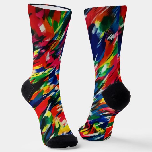 Chaussette Jour d'été venteux Abstrait (Angulaire)