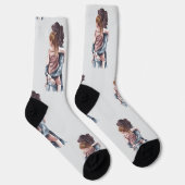 Chaussette Joyeuse Fête des Mères  (Droite)