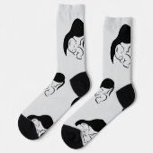 Chaussette Joyeuse Fête des Mères (Gauche)