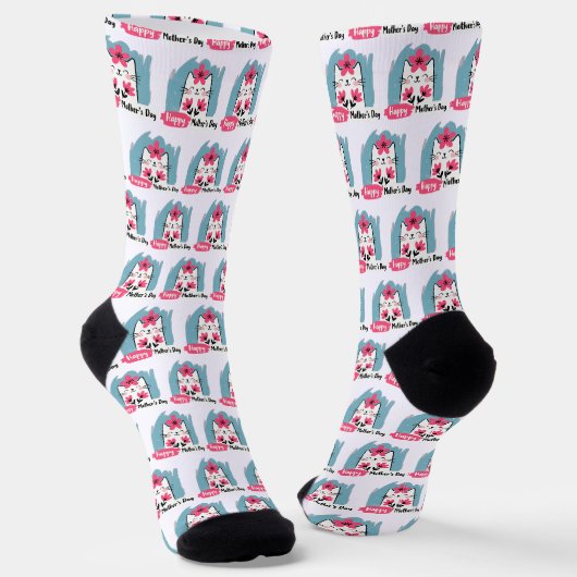 Chaussette Joyeuse fête des Mères (Angulaire)