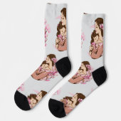 Chaussette Joyeuse Fête des Mères (Gauche)
