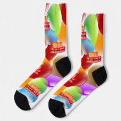 Chaussette Joyeuses Chaussettes d'anniversaire HAMbyWG (Gauche)