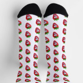 Chaussette Joyeuses Chaussettes d'équipage de fraises ! (Haut)