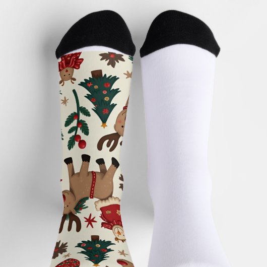 Chaussette Joyeuses Chaussettes d'équipage de Noël (Haut)