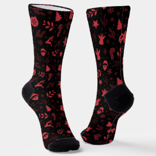 Chaussette Joyeuses Fêtes de Noël Festives
