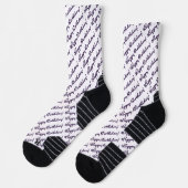 Chaussette Joyeux Anniversaire ! Écriture noire (Gauche)