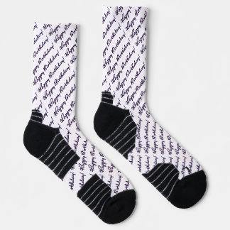 Chaussette Joyeux Anniversaire ! Écriture noire