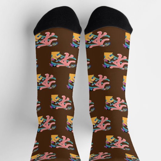 Chaussette Joyeux Brown (Haut)