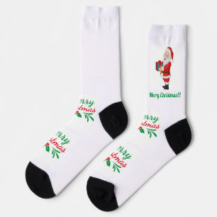 Chaussette Joyeux cadeau de Noël Père Noël durable Premium