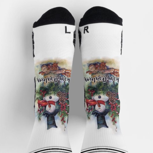 Chaussette Joyeux Coque de Noël Mate (Haut)