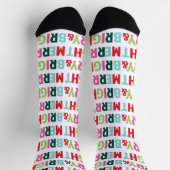 Chaussette Joyeux et brillant Festive Chaussettes de vacances (Haut)