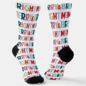 Chaussette Joyeux et brillant Festive Chaussettes de vacances (Angulaire)