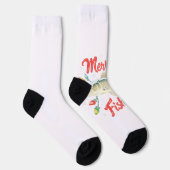 Chaussette Joyeux Fish Noël (Droite)