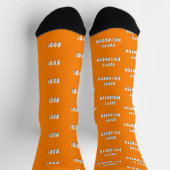 Chaussette Joyeux Halloween Boo Orange (Haut)