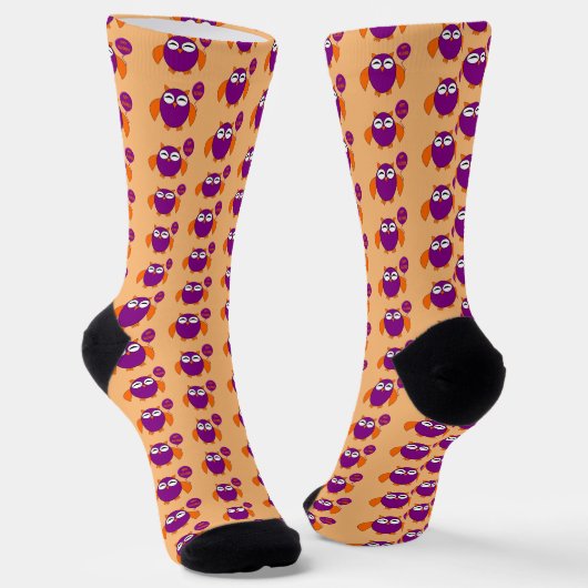Chaussette Joyeux Halloween Party Owl Patterned (Angulaire)