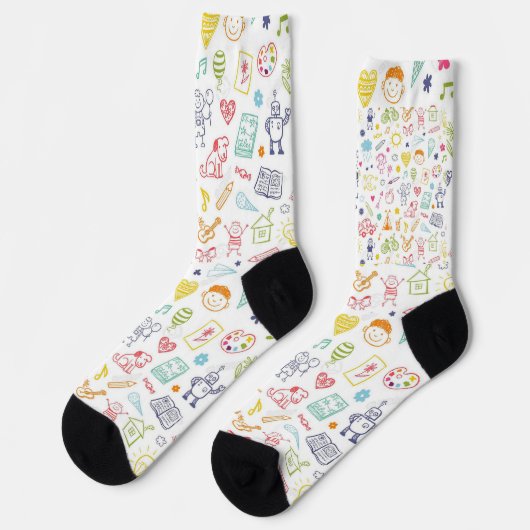 Chaussette "Joyeux Jouets Chaussettes pour enfants" (Gauche)