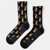 Chaussette Joyeux Noël Cheesy Noël Noël Père Noël Pizza Noël (Gauche)