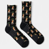 Chaussette Joyeux Noël Cheesy Noël Noël Père Noël Pizza Noël (Droite)