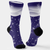 Chaussette Joyeux Noël et Bonne Année ! Monogramme XMAS (Angulaire)